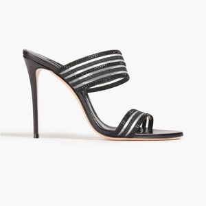 Gorgeous CASADEI
Venus embellished metallic grosgrain mules.